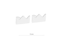 Boucle d’oreille couronne 9 mm