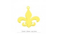 Pendentif flor lis 21mm,...