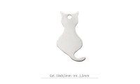 Pendentif chat 19x9,5mm