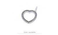 Pendentif coeur avec strass...