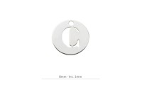 Pendentif Rond Charm lettre...