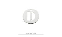 Pendentif Rond Charm lettre...