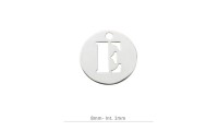 Pendentif Rond Charm lettre...