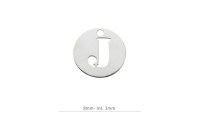 Pendentif rond Charm lettre...