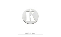 Pendentif Rond Charm lettre...