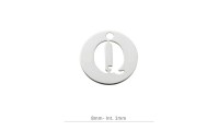 Pendentif Rond Charm lettre...