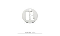 Pendentif Rond Charm lettre...