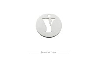 Pendentif Rond Charm lettre...