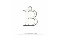 Pendentif lettre B avec bague