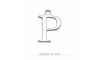 Pendentif lettre P avec bague