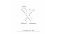 Pendentif lettre X avec bague