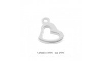 Mini pendentif coeur 8mm -...