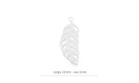 Pendentif plume de 22 mm en...