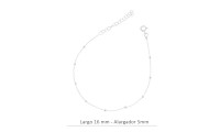 Bracelet boules 16cm - 5cm...