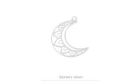 Pendentif Lune boho 18mm
