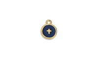 Pendentif croix en émail...