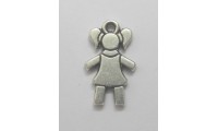 Pendentif fille avec bague