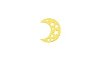 Pendentif Lune 13mm argent...