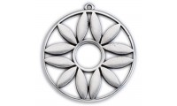 Pendentif fleuri de 43 x 40...