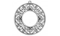 Pendentif rond en filigrane...