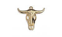 Pendentif Buffalo 27 mm. Doré