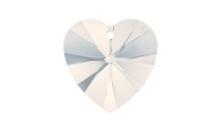 Cœur 18x17,5mm. Opale Blanche
