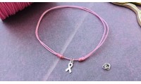 Kit bracelet lazo cancer mama
