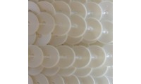 Paillette plate 6mm ivoire