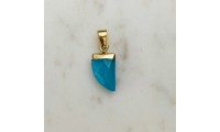 Corne de quartz turquoise...