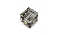Cube 6mm. Diamant Noir