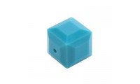 Cube 6mm. Turquoise
