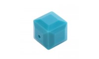 Cube 8mm. Turquoise