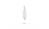 Pendentif plume longue 33x8mm