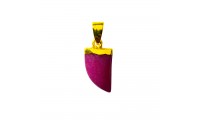 Corne de quartz fuchsia 17...