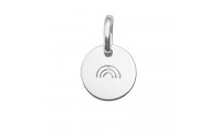 Petit pendentif rond arc en...