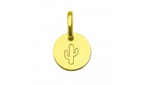 Petit pendentif rond Cactus...