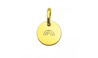 Petit pendentif rond arc en...