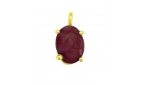 Pendentif quartz grenat...