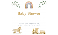 Baby shower carte cadeau + sac transparent