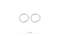 Anneau ouvert 6x1mm. Argent