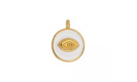 Pendentif oeil en émail...