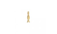 Mini poisson. Placage d'or.