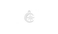 Mini pendentif lune et...