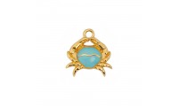 Pendentif crabe en émail...