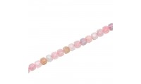 Perles cube 3 mm. Quartz rose