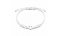 Bracelet macramé blanc avec...