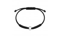 Bracelet macramé noir avec...
