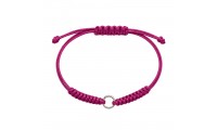 Bracelet macramé aubergine...
