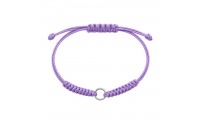 Bracelet macramé lilas avec...