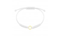 Bracelet macramé blanc avec...